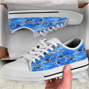 Swimming Art Watercolor Low Top Shoes, Low&hellip;