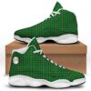 Tartan Saint Patrick’s Day Print Pattern White Basketball Shoes, Basketball Shoes, Best Basketball Shoes 2024