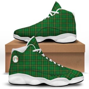Tartan Saint Patrick’s Day Print White Basketball&hellip;