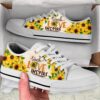 Teach Love Inspire Sunflower Vintage Low Top Shoes, Low Top Designer Shoes, Low Top Sneakers