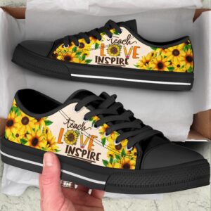 Teach Love Inspire Sunflower Low Top Shoes,&hellip;