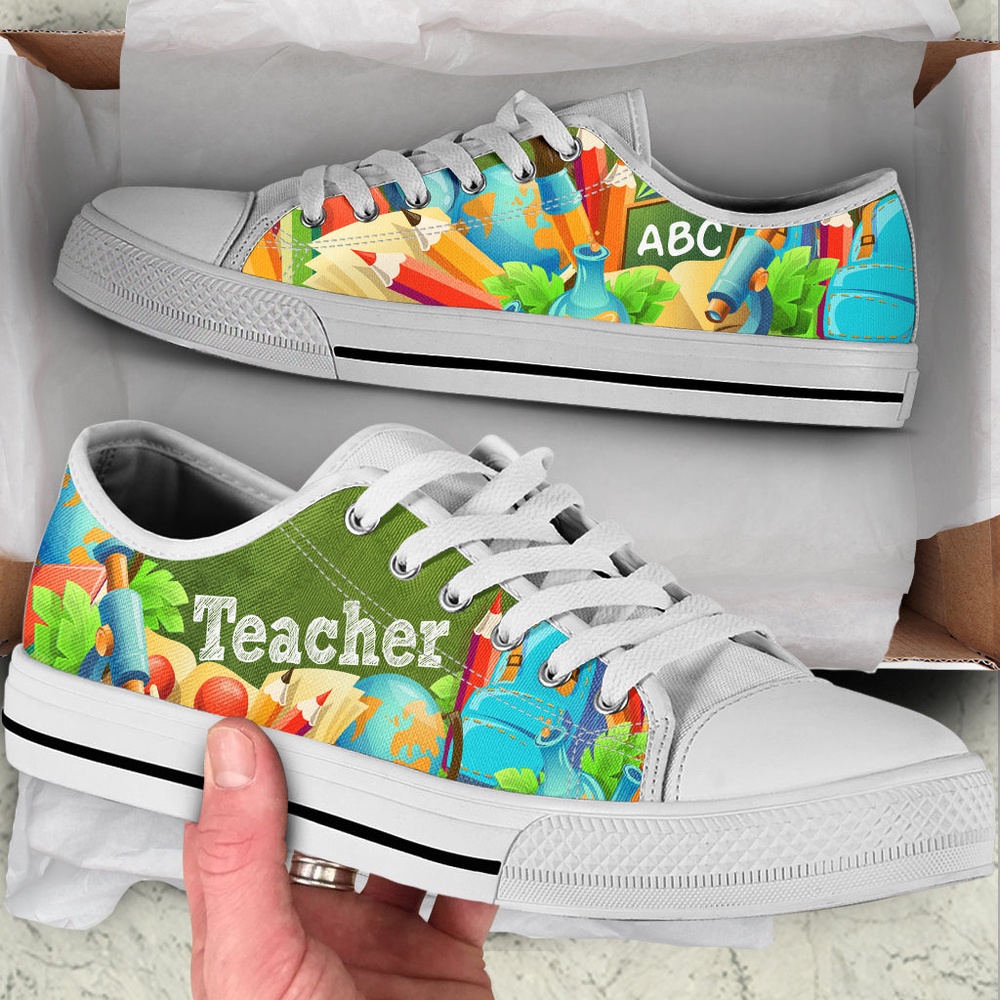 Teacher Abc 3d Low Top Shoes, Low Top Designer Shoes, Low Top Sneakers Teacher Abc 3d Low Top Shoes, Low Top Designer Shoes, Low Top Sneakers