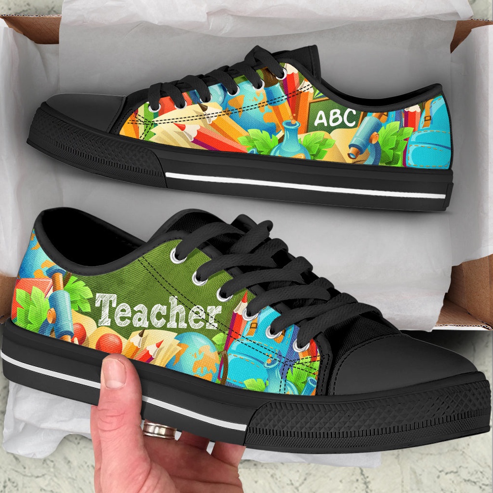 Teacher Abc 3d Low Top Shoes, Low Top Designer Shoes, Low Top Sneakers Teacher Abc 3d Low Top Shoes, Low Top Designer Shoes, Low Top Sneakers