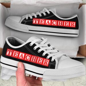 Teacher Alphabet Wooden Black Low Top Shoes,&hellip;