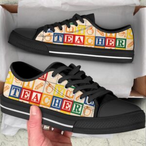 Teacher Alphabet Wooden Low Top Shoes, Low&hellip;