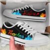 Teacher Art Paper Cut Out Low Top Shoes, Low Top Designer Shoes, Low Top Sneakers