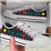 Teacher Crayon Zig Zag Low Top Shoes, Low Top Designer Shoes, Low Top Sneakers