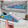 Teacher Dandelion Art Color Low Top Shoes, Low Top Designer Shoes, Low Top Sneakers