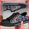 Teacher Love Class Sunflower Canvas Low Top Shoes, Low Top Designer Shoes, Low Top Sneakers Teacher Love Class Sunflower Canvas Low Top Shoes, Low Top Designer Shoes, Low Top Sneakers