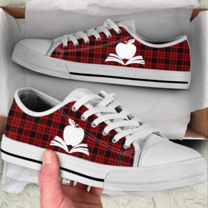 Teacher Shoes Plaid Christmas Low Top Shoes,&hellip;