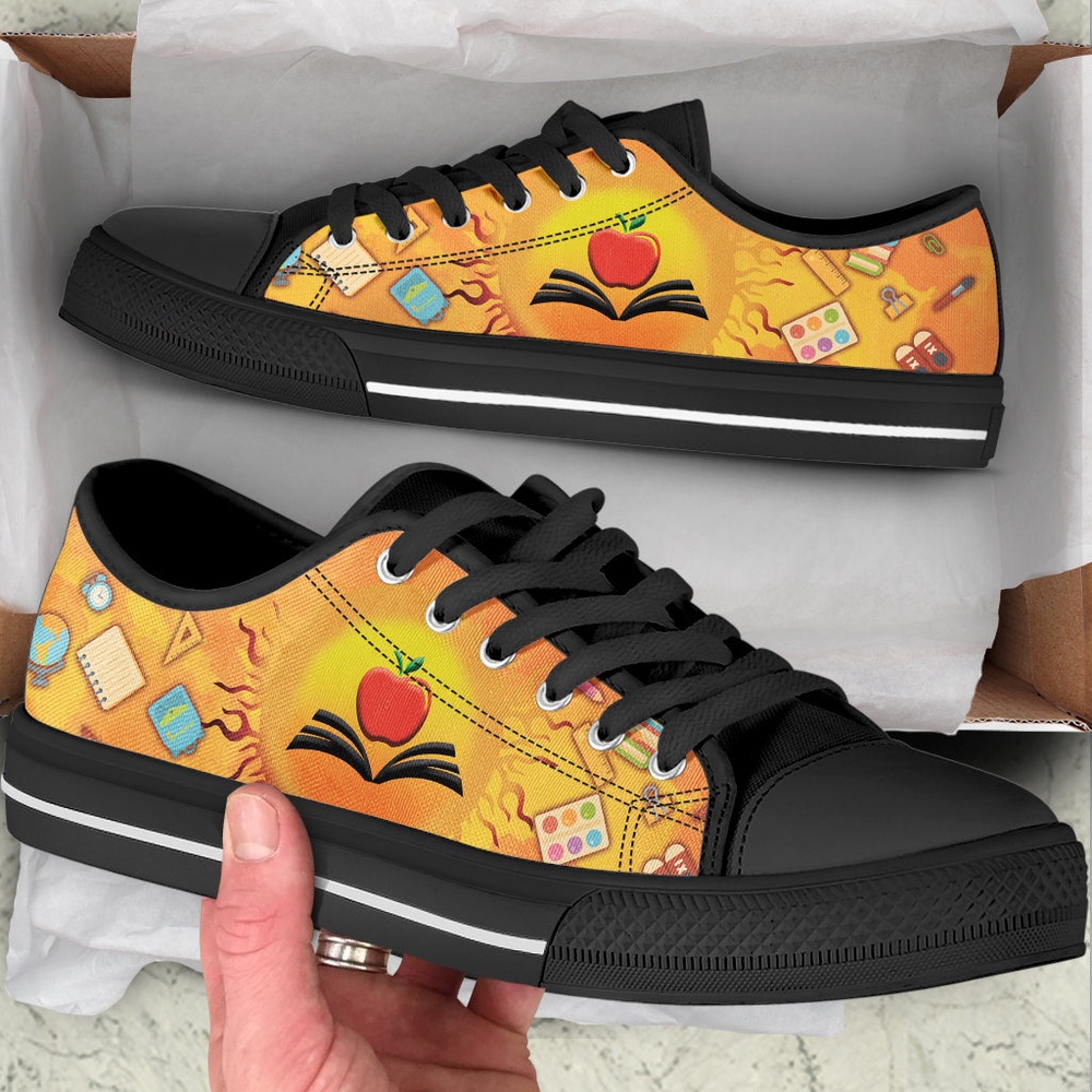 Teacher Sunshine Low Top Shoes Teacher Sunflower Owl Low Top Shoes, Low Tops, Low Top Sneakers