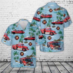 Teague Volunteer Fire Department, Texas Hawaiian Shirt,&hellip;