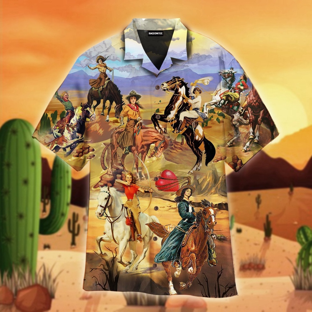 Texas Cowgirls Hawaiian Shirt, Texas Hawaii Shirt, Texas Shirt