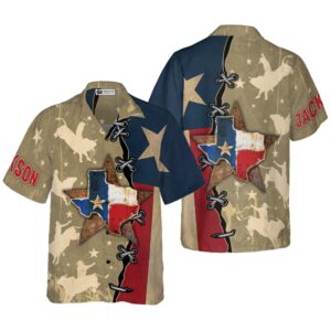 Texas Flag &amp Rodeo Texas Custom Hawaiian&hellip;