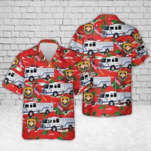 Texas Fort Worth Fire Department Hawaiian Shirt,&hellip;