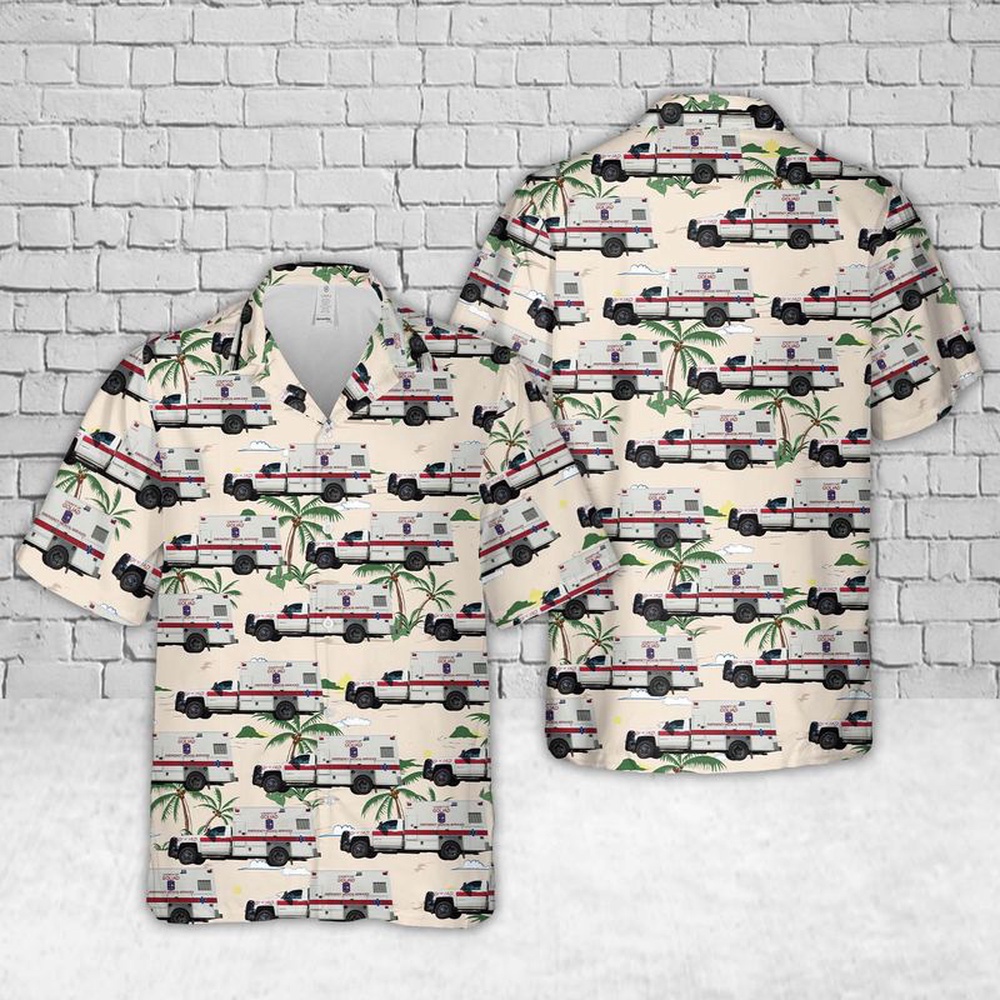 Texas Goliad County EMS Hawaiian Shirt, Texas Hawaii Shirt, Texas Shirt