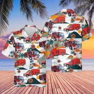 Texas Grand Prairie Fire Department Hawaiian Shirt,&hellip;