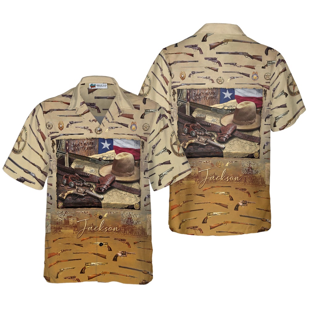 Texas Heritage Custom Hawaiian Shirt, Texas Hawaii Shirt, Texas Shirt