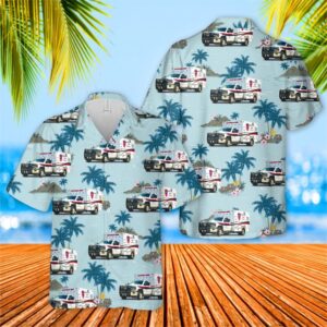 Texas Huffman EMS Hawaiian Shirt, Texas Hawaii&hellip;
