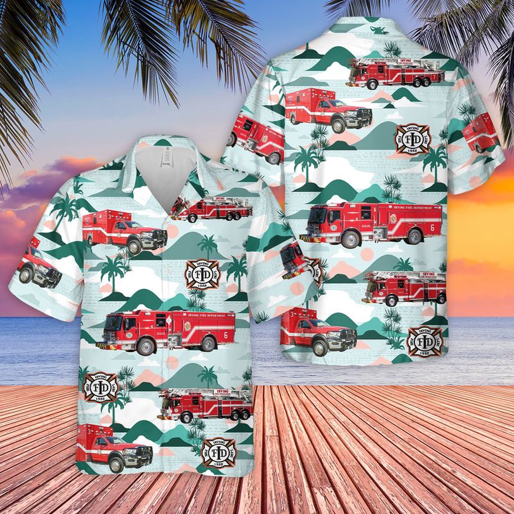 Texas Irving Fire Department Hawaiian Shirt, Texas Hawaii Shirt, Texas Shirt Texas Irving Fire Department Hawaiian Shirt, Texas Hawaii Shirt, Texas Shirt