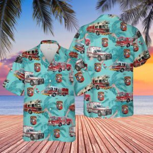Texas Mesquite Fire Department Hawaiian Shirt, Texas&hellip;