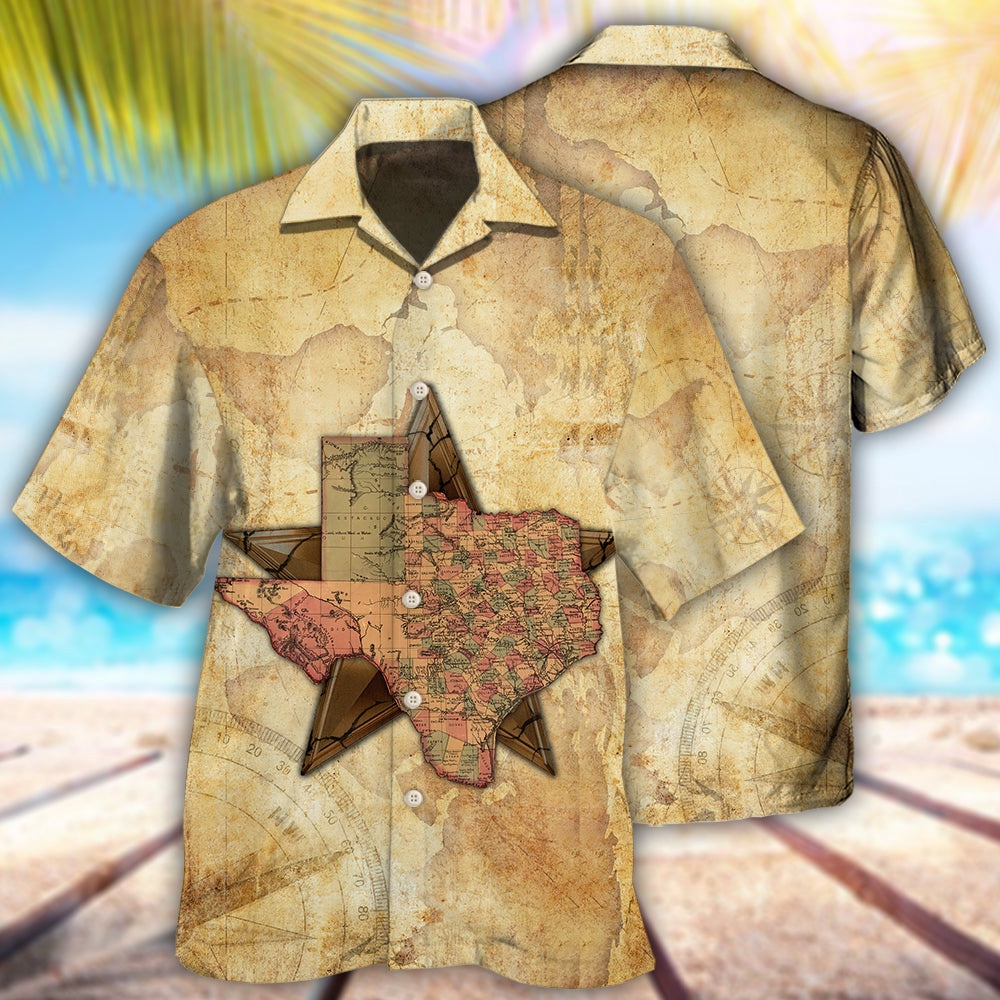 Texas Peace Life Style In Map Hawaiian Shirt, Texas Hawaii Shirt, Texas Shirt