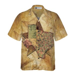 Texas State Map And Compass Pattern Hawaiian Shirt Texas Hawaii Shirt Texas Shirt 3 ihczqr.jpg