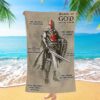 The Battle Is Not Yours But God’s, 2 Chronicles 20 15 Beach Towel, Wing Of God, Christian Beach Towel, Beach Towel