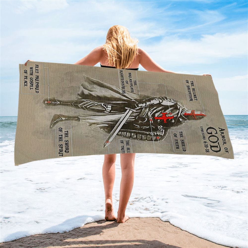 The Armor of God Beach Towel, Ephesians 610 18 NIV, Christian Beach Towel, Beach Towel The Armor of God Beach Towel, Ephesians 610 18 NIV, Christian Beach Towel, Beach Towel