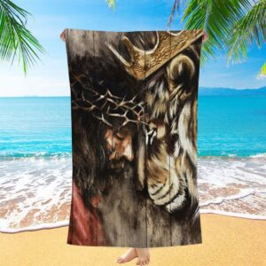 The Combination Of Jesus And Lion Beach&hellip;