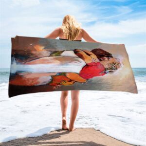 The First Day In Heaven Beach Towel,&hellip;