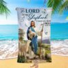 The Lord Is My Shepherd Psalm 23 Beach Towel, Christian Beach Towel, Beach Towel