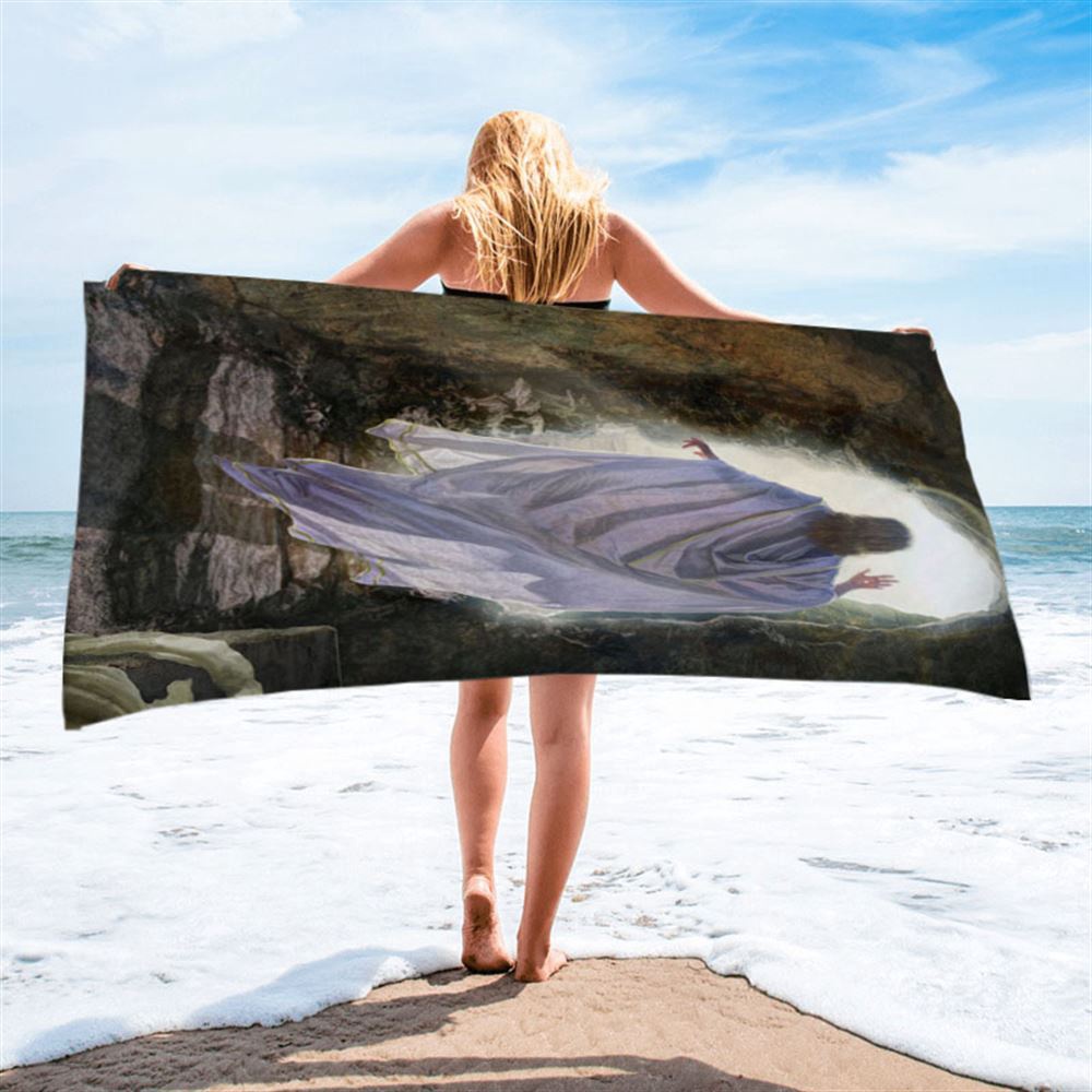 The Resurrection Of Jesus Beach Towel Pictures, Christian Beach Towel, Beach Towel