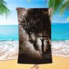 The Rugged Cross And Amazing Lion Beach Towel, Christian Beach Towel, Beach Towel The Rugged Cross And Amazing Lion Beach Towel, Christian Beach Towel, Beach Towel