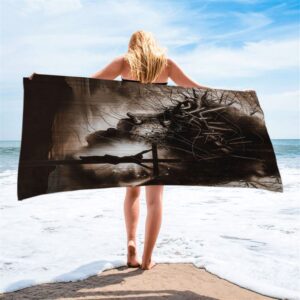 The Sacrifice Of Jesus Christ Beach Towel,&hellip;