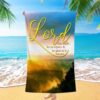 This Is The Day The Lord Has Made Blue Flower Butterfly Beach Towel, Christian Beach Towel, Beach Towel