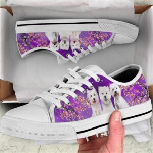 Three Westies Beautiful Cherry Blossom Low Top&hellip;