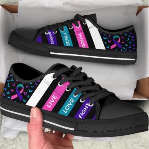 Thyroid Cancer Shoes Plaid Low Top Shoes Low Top Designer Shoes Low Top Sneakers 2 y8umrx.jpg