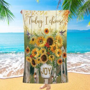 Today I Choose Joy Hummingbird Sunflower Beach&hellip;