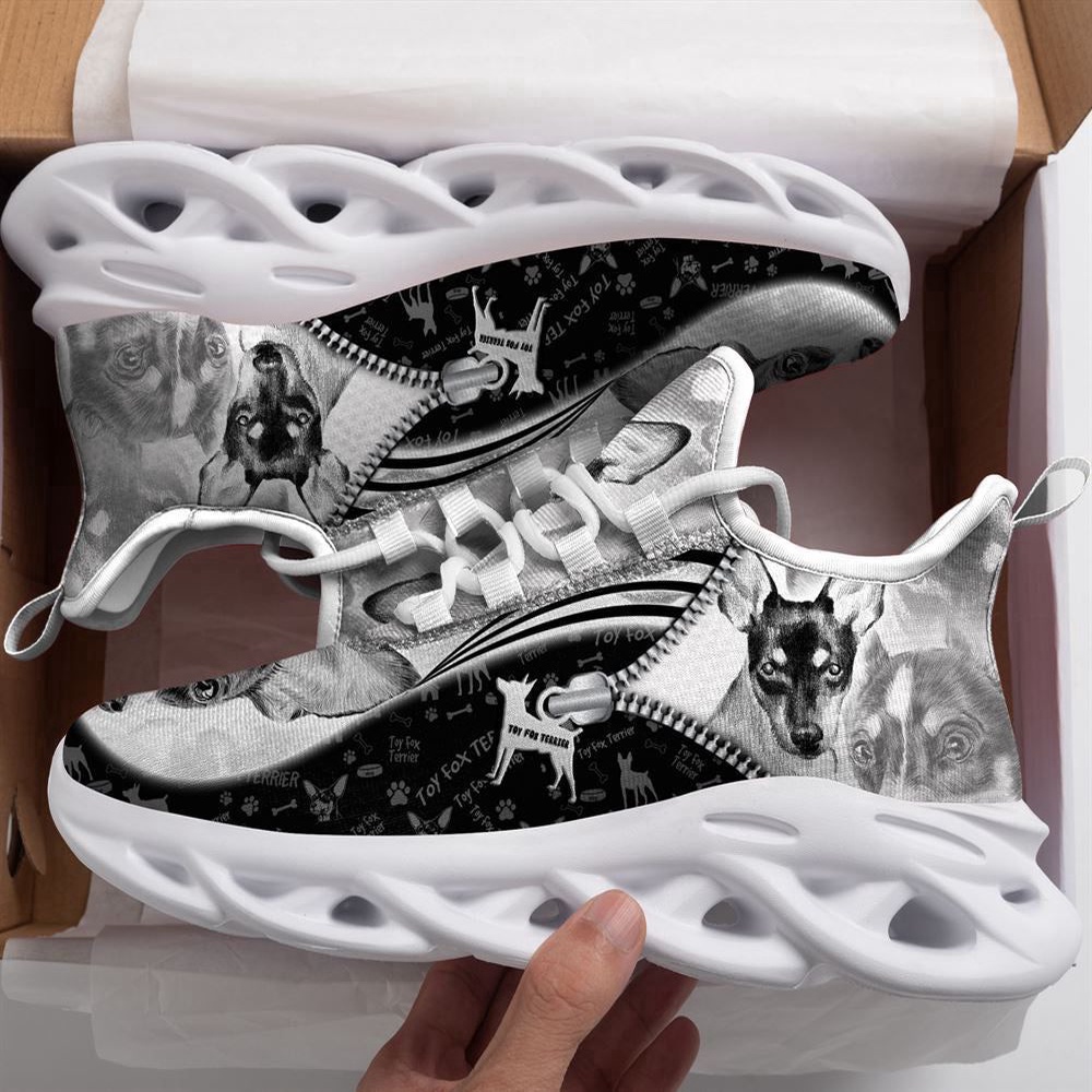 Toy Fox Terrier Sketch Max Soul Shoes Kid, Max Soul Sneakers, Max Soul Shoes
