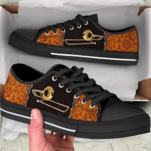Trombone Decorate Vintage Low Top Music Shoes,&hellip;