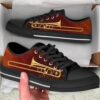 Trombone Hand Painting Low Top Music Shoes, Low Top Designer Shoes, Low Top Sneakers