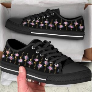 Trombone Pink Flower Low Top Music Shoes,&hellip;