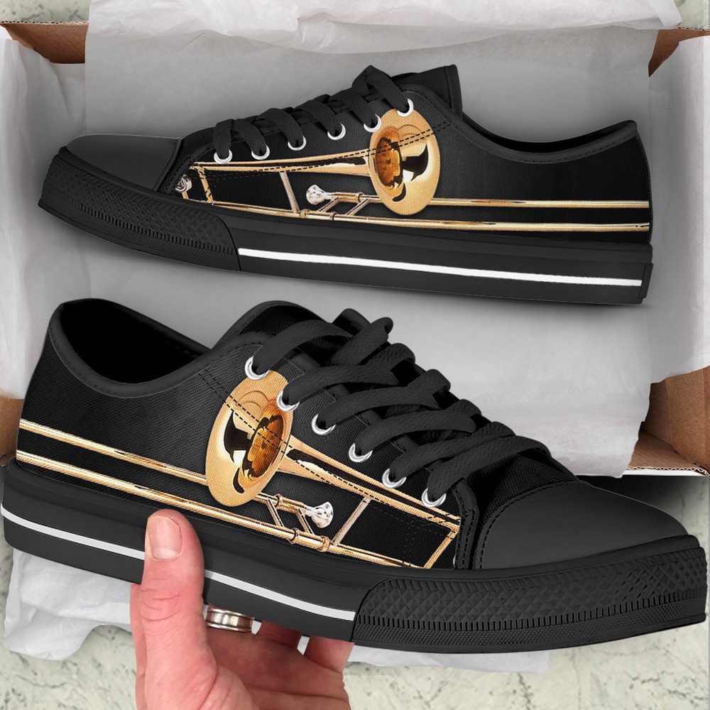 Trombone Shortcut Low Top Music Shoes, Low Top Designer Shoes, Low Top Sneakers