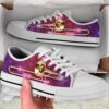 Trombone Splash Watercolor Low Top Music Shoes, Low Top Designer Shoes, Low Top Sneakers