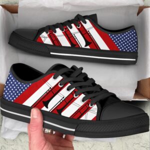 Trombone Usa Flag Low Top Music Shoes,&hellip;