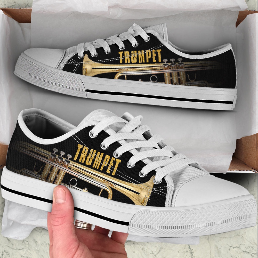 Trumpet My Passion Low Top Shoes, Low Top Designer Shoes, Low Top Sneakers