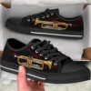 Trumpet Rose Metal Low Top Music Shoes, Low Top Designer Shoes, Low Top Sneakers