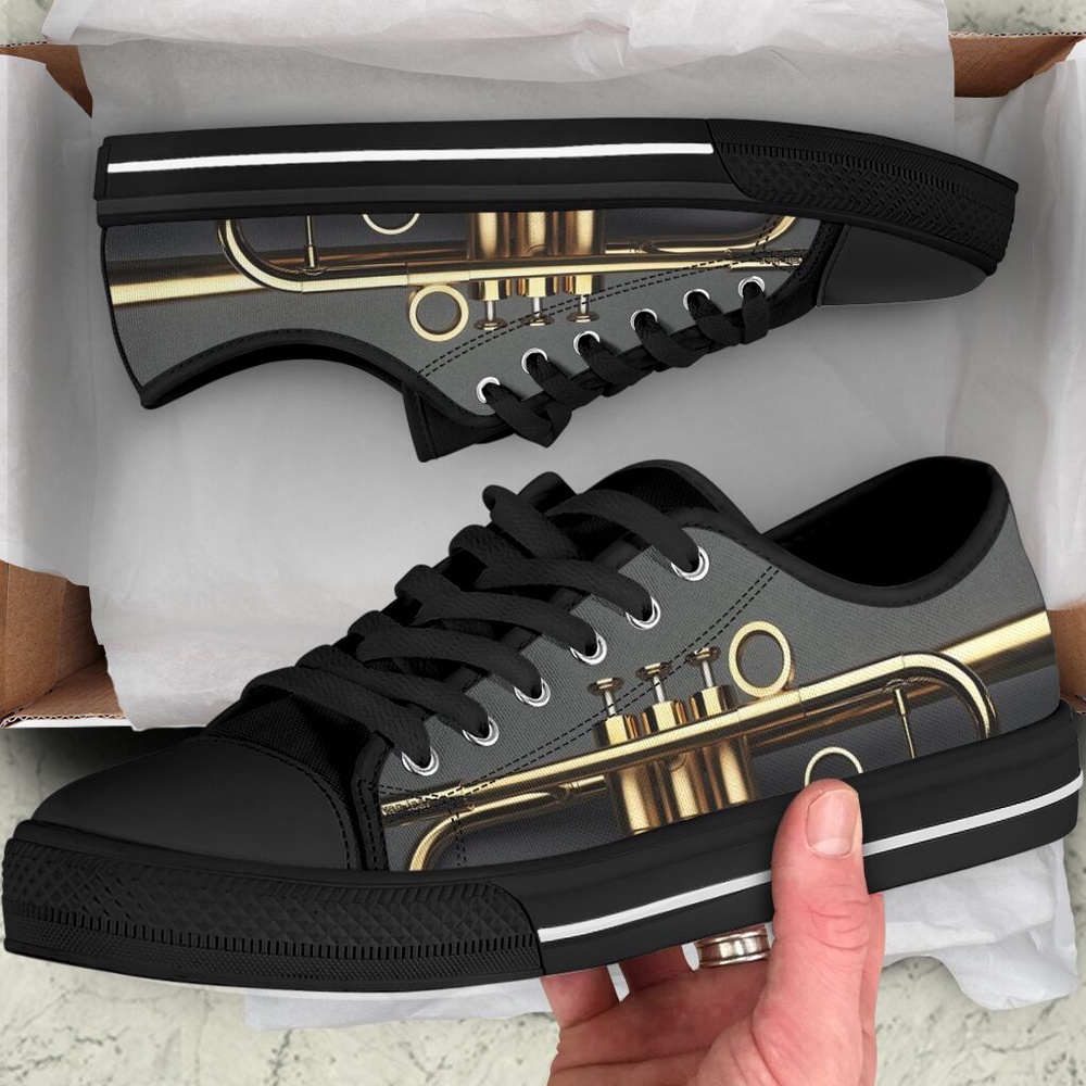 Trumpet Shortcut Low Top Music Shoes Malalan, Low Top Designer Shoes, Low Top Sneakers