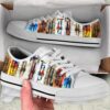 Trumpet Typo Art Low Top Music Shoes, Low Top Designer Shoes, Low Top Sneakers